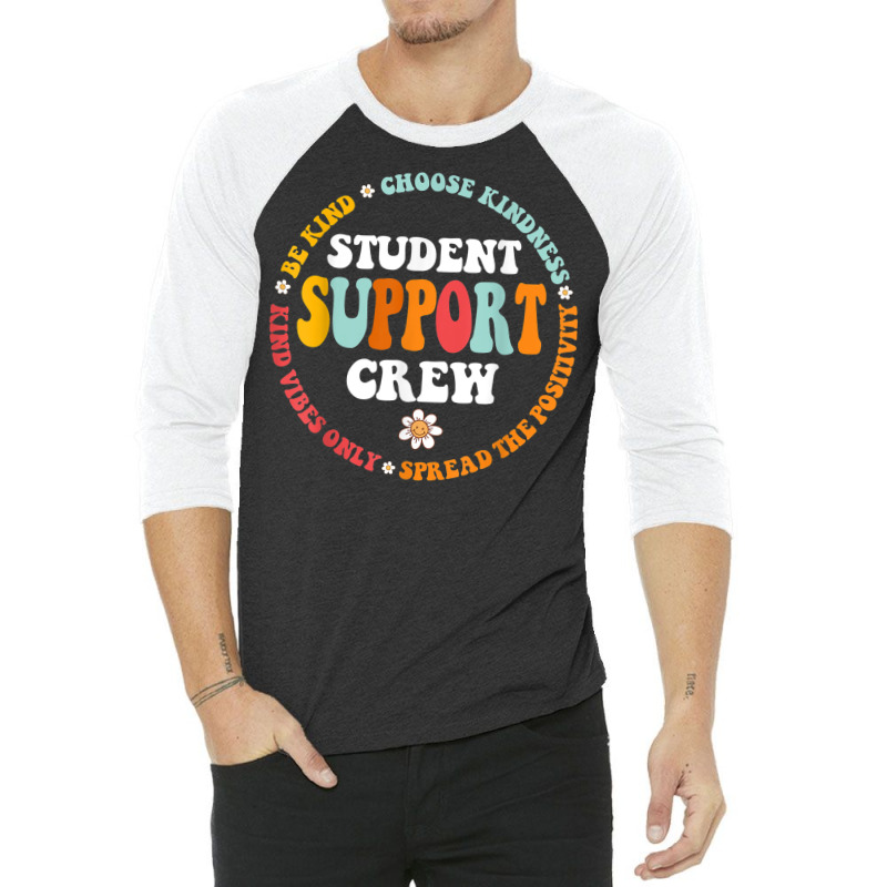 Student Support Crew School Counselor Student Serv 3/4 Sleeve Shirt | Artistshot