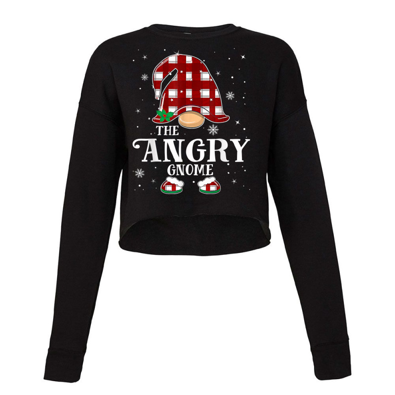 Angry Gnome Matching Family Group Christmas Party Cropped Sweater by Fashporium | Artistshot