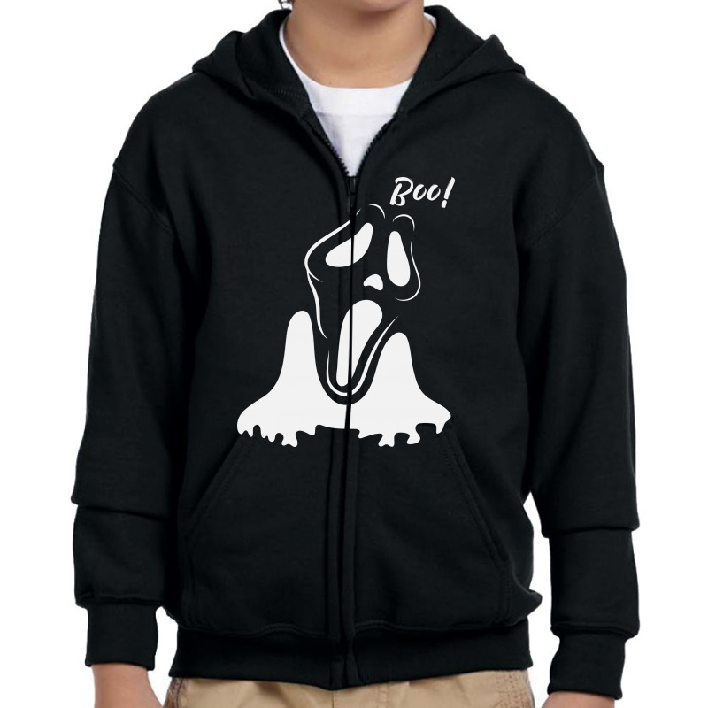 Boo Youth Zipper Hoodie by Charisma | Artistshot