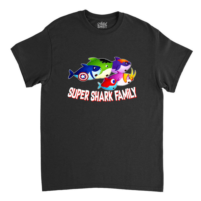 Super Shark Family Shark Ocean Classic T-shirt by nokwqaart | Artistshot