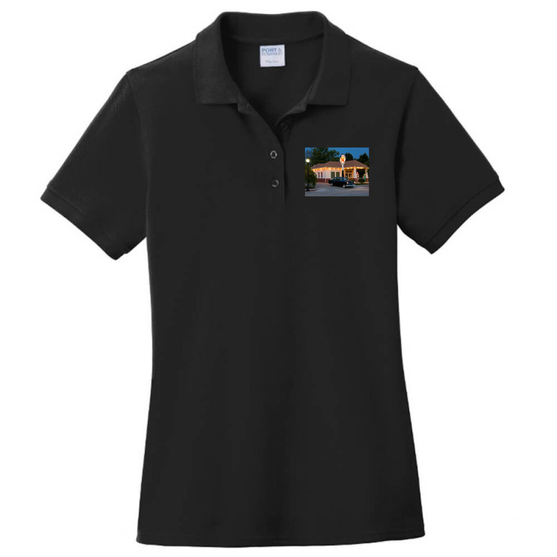 The Filling Station Ladies Polo Shirt by CHARLOTTELYNNTAYLOR | Artistshot