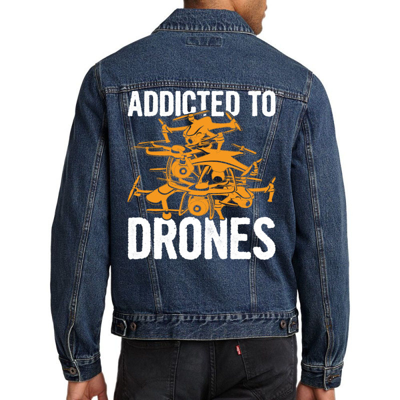 Quadcopter Quote For A Quadcopter Pilot Blue Men Denim Jacket | Artistshot