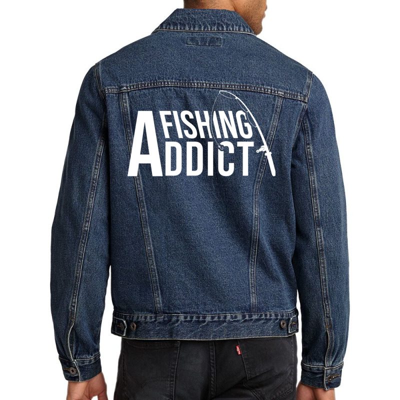 Fishing Addict Green Men Denim Jacket by racidaniritx | Artistshot