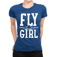 Pilot Girl Airplane Aviation Cute Ladies Fitted T-shirt | Artistshot