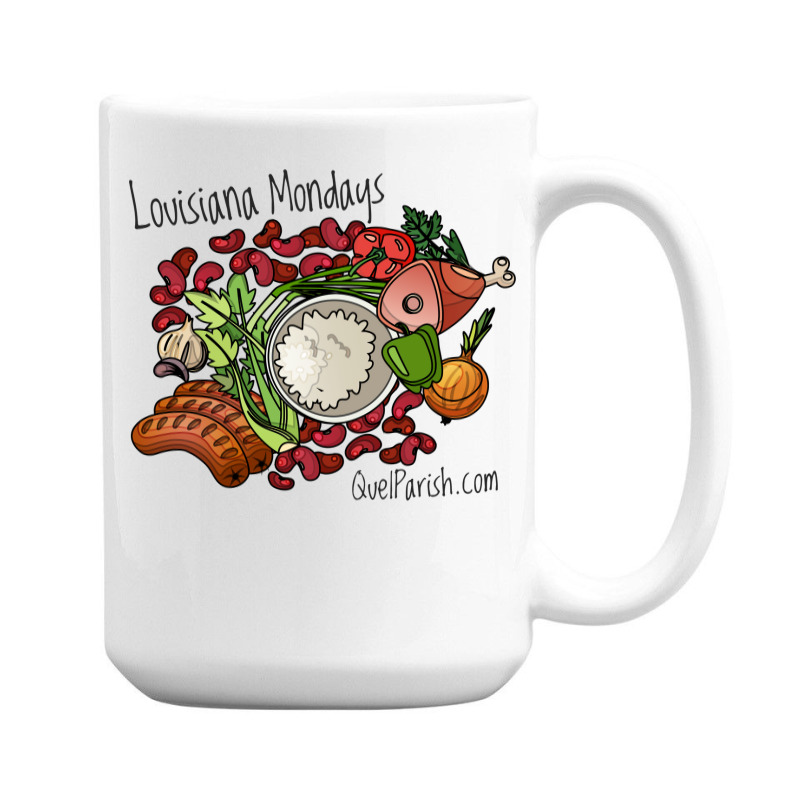 Louisiana Mondays Mean Red Beans And Rice Girl 15 Oz Coffee Mug | Artistshot