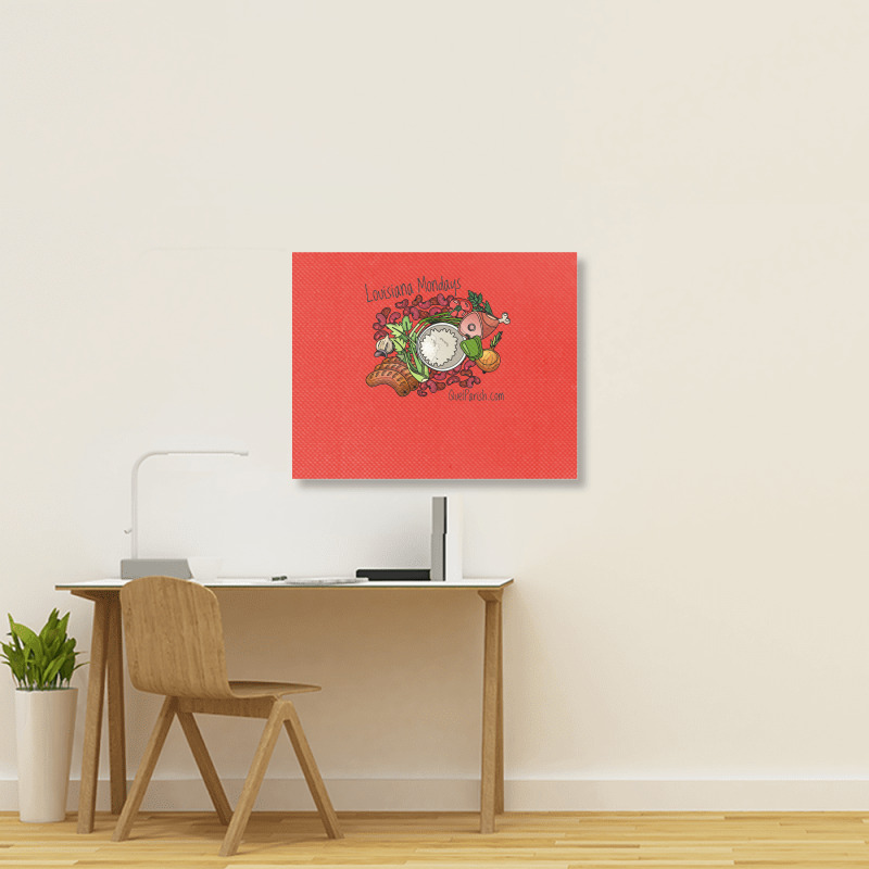 Louisiana Mondays Mean Red Beans And Rice Girl Landscape Canvas Print | Artistshot