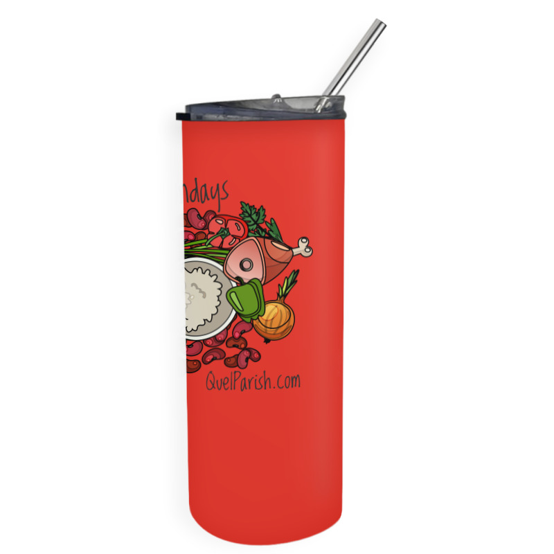 Louisiana Mondays Mean Red Beans And Rice Girl Skinny Tumbler | Artistshot