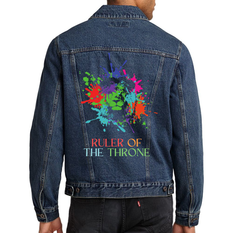 Ruler Of The Throne Men Denim Jacket by venessstaatsb | Artistshot