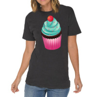 Cupcake Cherry On Top Yellow Vintage T-shirt | Artistshot