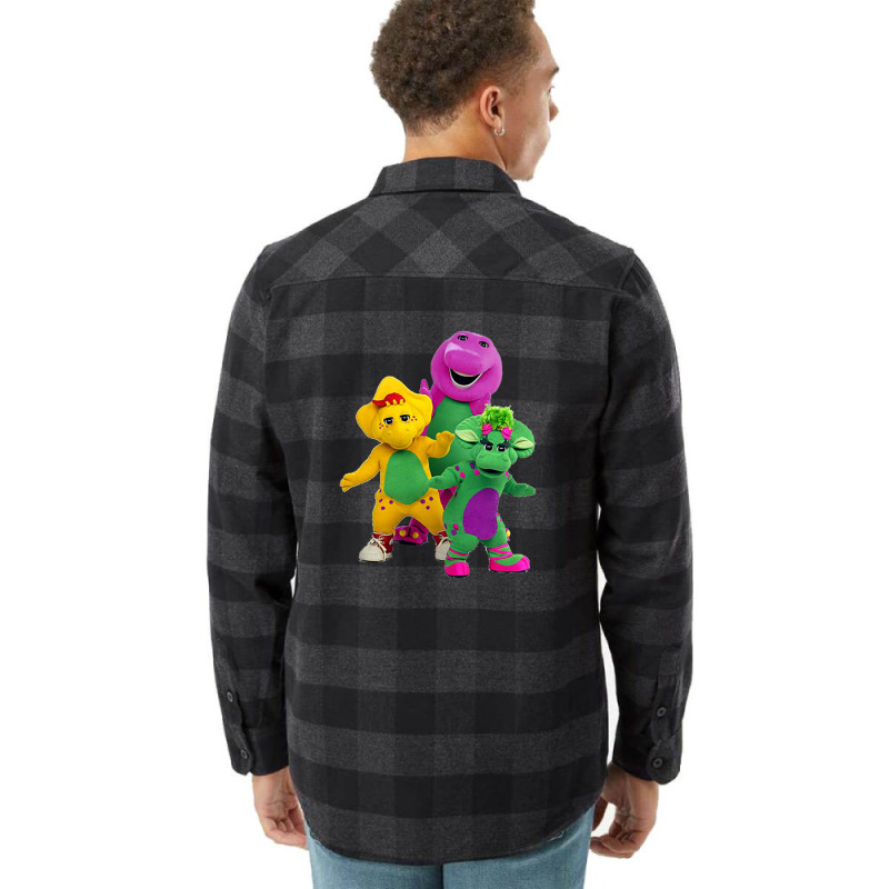 New 755 Barney And Friends Cute Flannel Shirt | Artistshot