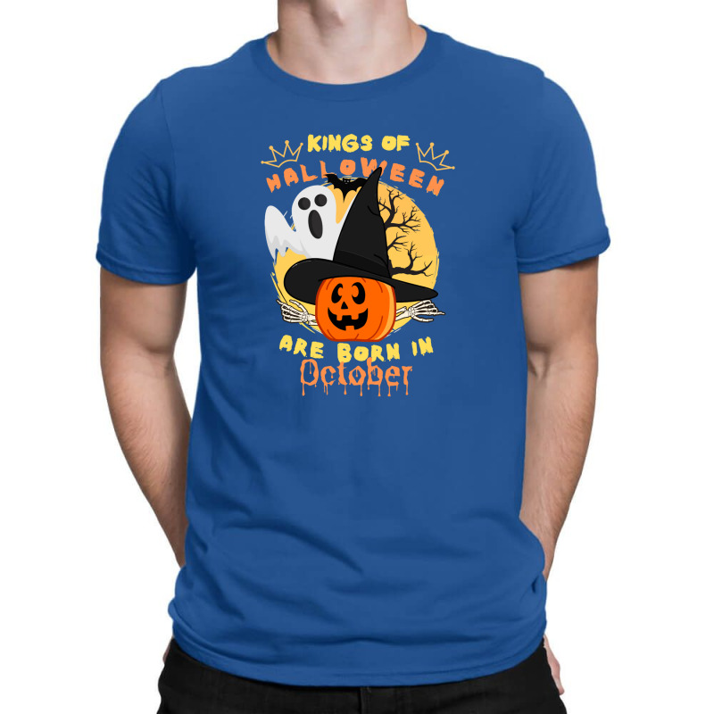 Kings Of Halloween Are Born In October T-shirt | Artistshot