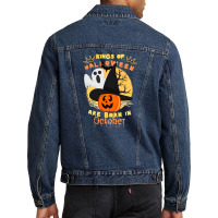 Kings Of Halloween Are Born In October Men Denim Jacket | Artistshot