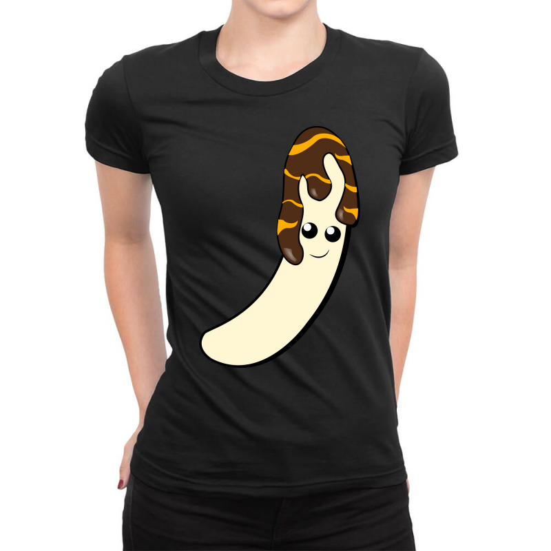 Pb Banana Chocolate Humor Ladies Fitted T-Shirt by bainesmatekp | Artistshot