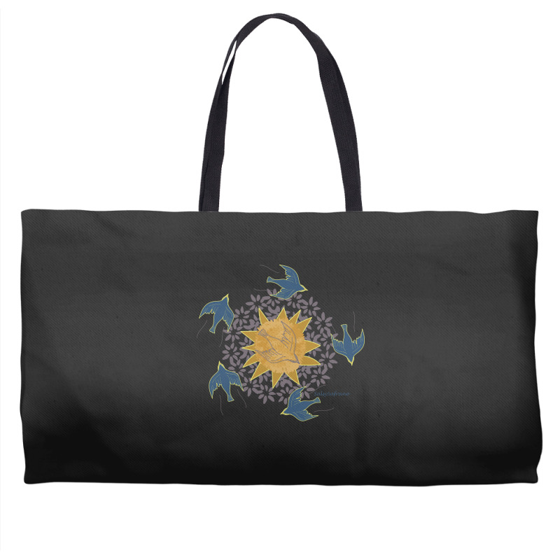 Fly Free Yellow Weekender Totes | Artistshot