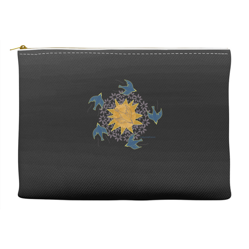 Fly Free Yellow Accessory Pouches | Artistshot