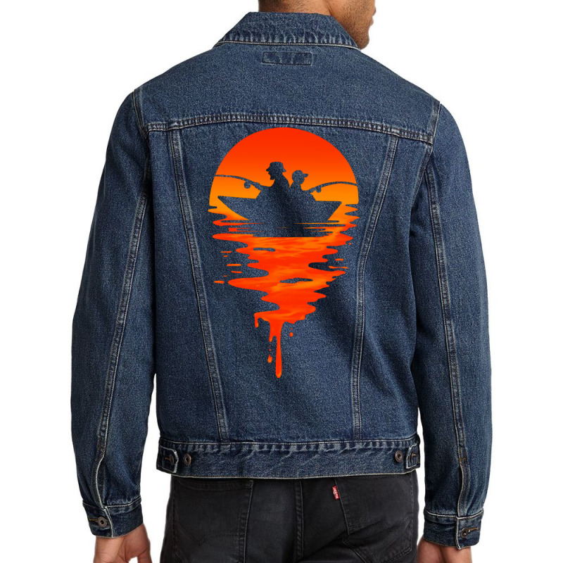 Fishing Boy Men Denim Jacket by zydravidic2 | Artistshot