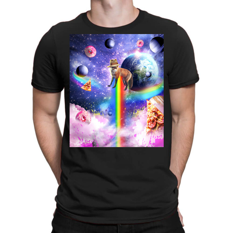 Space Fox Humor T-shirt | Artistshot