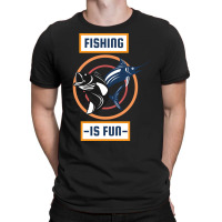 Fishing Is Fun Retro T-shirt | Artistshot