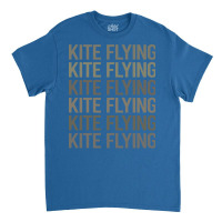 Gray Text Art Kite Flying Trending Classic T-shirt | Artistshot