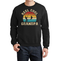 Fishing Reel Cool Grandpa Hippie Crewneck Sweatshirt | Artistshot