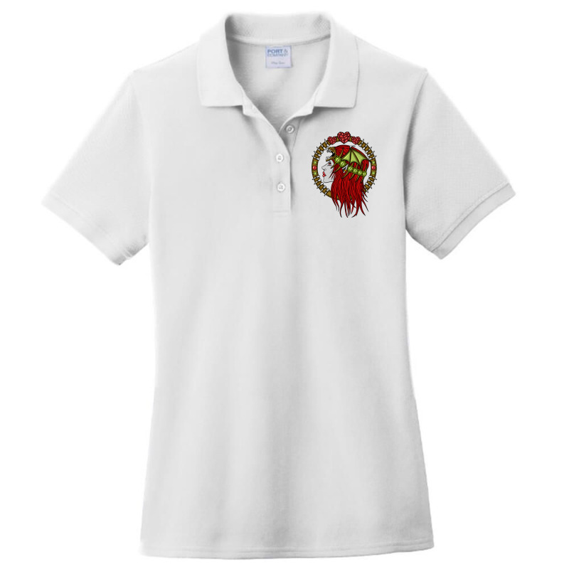 Lady Dragon Ladies Polo Shirt by gindercvschelpom | Artistshot