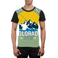 Social Distancing Colorado Style Fly Fishing  Grea Graphic T-shirt | Artistshot