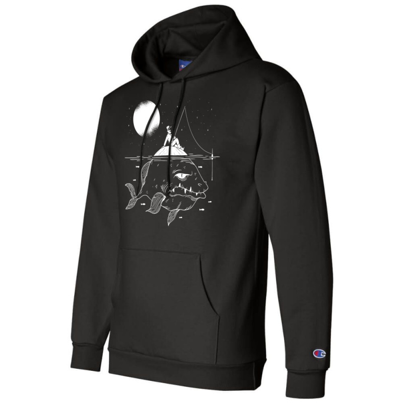 Lurking Fish Vintage Champion Hoodie by zydravidic2 | Artistshot