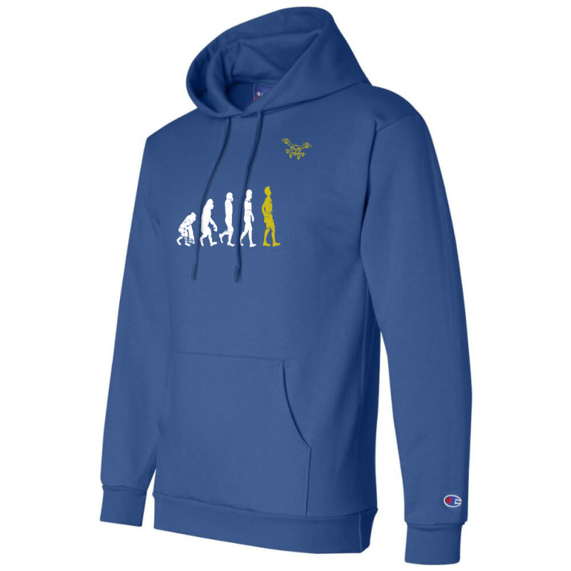 Quadcopter Evolution Drone Yellow Champion Hoodie | Artistshot