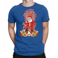 Santa Candy Cane Throne Christmas Santa T-shirt | Artistshot