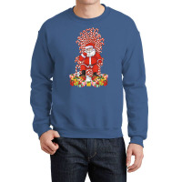 Santa Candy Cane Throne Christmas Santa Crewneck Sweatshirt | Artistshot