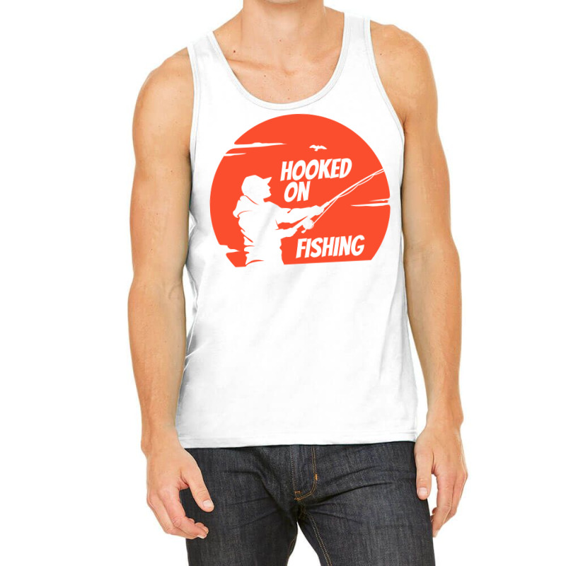 Hooked On Fishing Humor Tank Top by omakatetterl | Artistshot