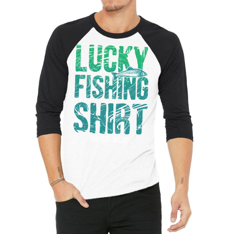 Lucky Fishing  Do Not Wash Retro 3/4 Sleeve Shirt by omakatetterl | Artistshot