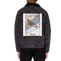 Poster For Century Magazine Cute Unisex Sherpa-lined Denim Jacket | Artistshot