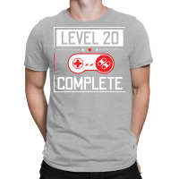 Level 20 Complete 20th Birthday Year Old Gamer Gif T-shirt | Artistshot