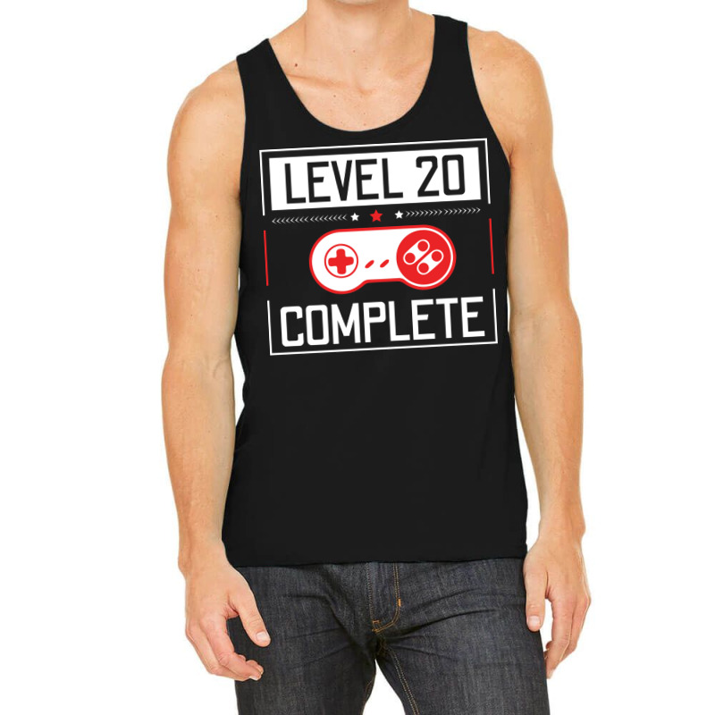 Level 20 Complete 20th Birthday Year Old Gamer Gif Tank Top by chytasroullez | Artistshot