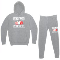 Level 20 Complete 20th Birthday Year Old Gamer Gif Hoodie & Jogger Set | Artistshot