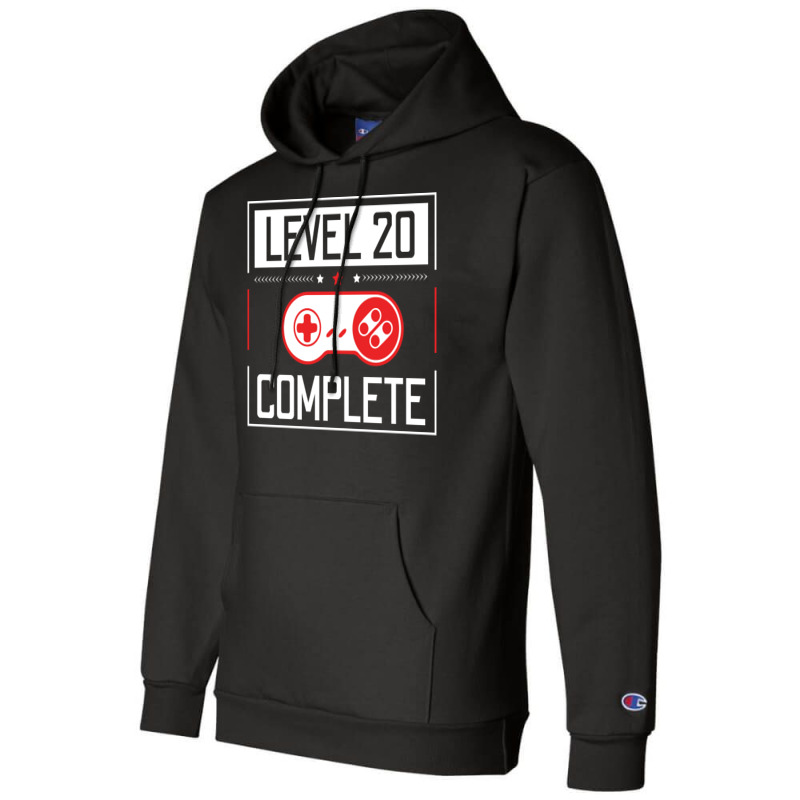 Level 20 Complete 20th Birthday Year Old Gamer Gif Champion Hoodie by chytasroullez | Artistshot