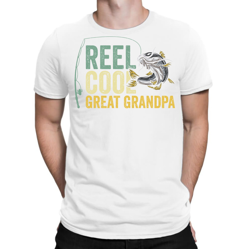 Reel Cool Great Grandpa Fisherman Fishing Stars T-shirt | Artistshot