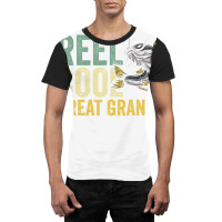 Reel Cool Great Grandpa Fisherman Fishing Stars Graphic T-shirt | Artistshot