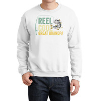 Reel Cool Great Grandpa Fisherman Fishing Stars Crewneck Sweatshirt | Artistshot