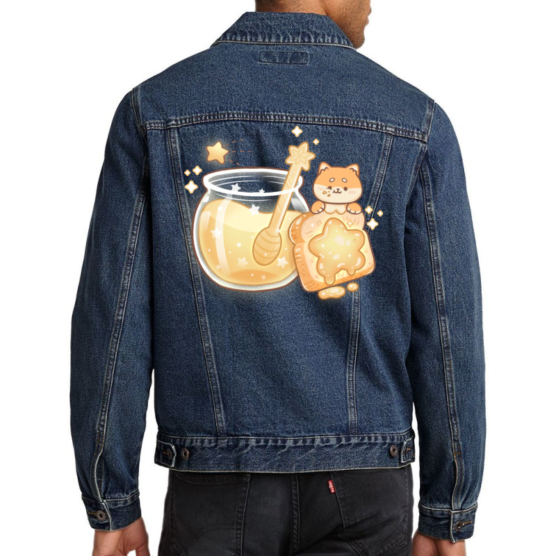 Shiba Star Magic Jelly Gift Men Denim Jacket by himbadsousao | Artistshot