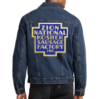 Zion National Kosher Sausage Factory Inc Trending Men Denim Jacket | Artistshot