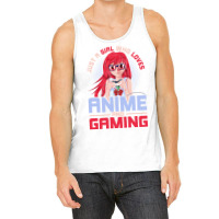 Just A Girl Who Loves Anime And Gaming Music Tank Top | Artistshot