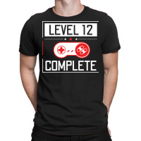 Level 12 Complete 12th Birthday Year Old Gamer Gif T-shirt | Artistshot