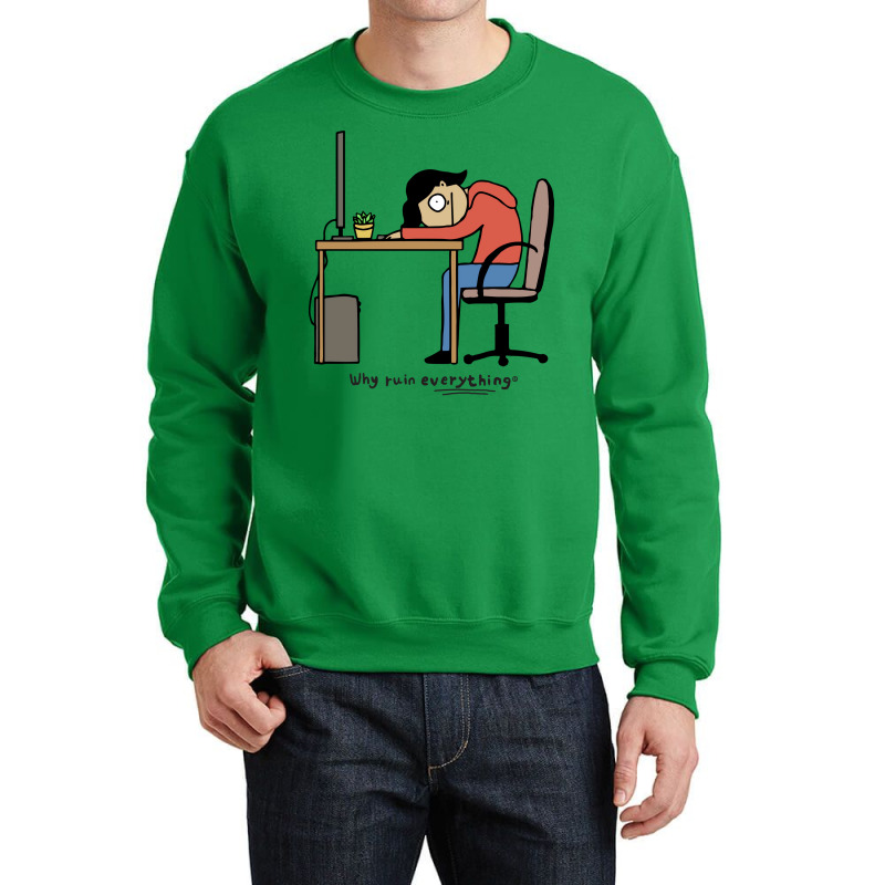 Hard Day At Work English 80s Crewneck Sweatshirt | Artistshot