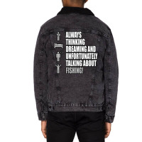 Fishing Tumblr Unisex Sherpa-lined Denim Jacket | Artistshot