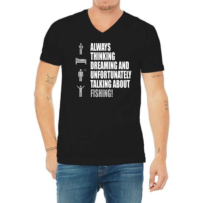 Fishing Tumblr V-Neck Tee by vonnezramzele | Artistshot