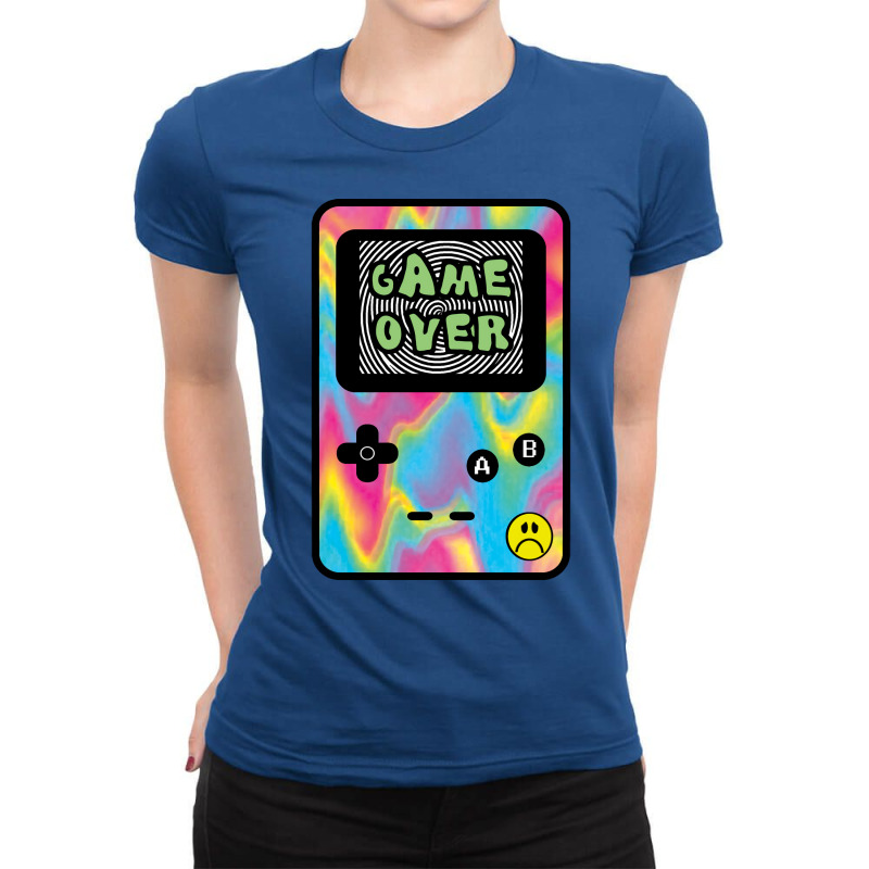 Game Over Video Game Design Love (1) (1) Ladies Fitted T-Shirt by koyunsnoerw | Artistshot