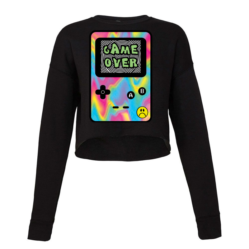 Game Over Video Game Design Love (1) (1) Cropped Sweater by koyunsnoerw | Artistshot