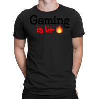 Gaming Is Lit Stars T-shirt | Artistshot